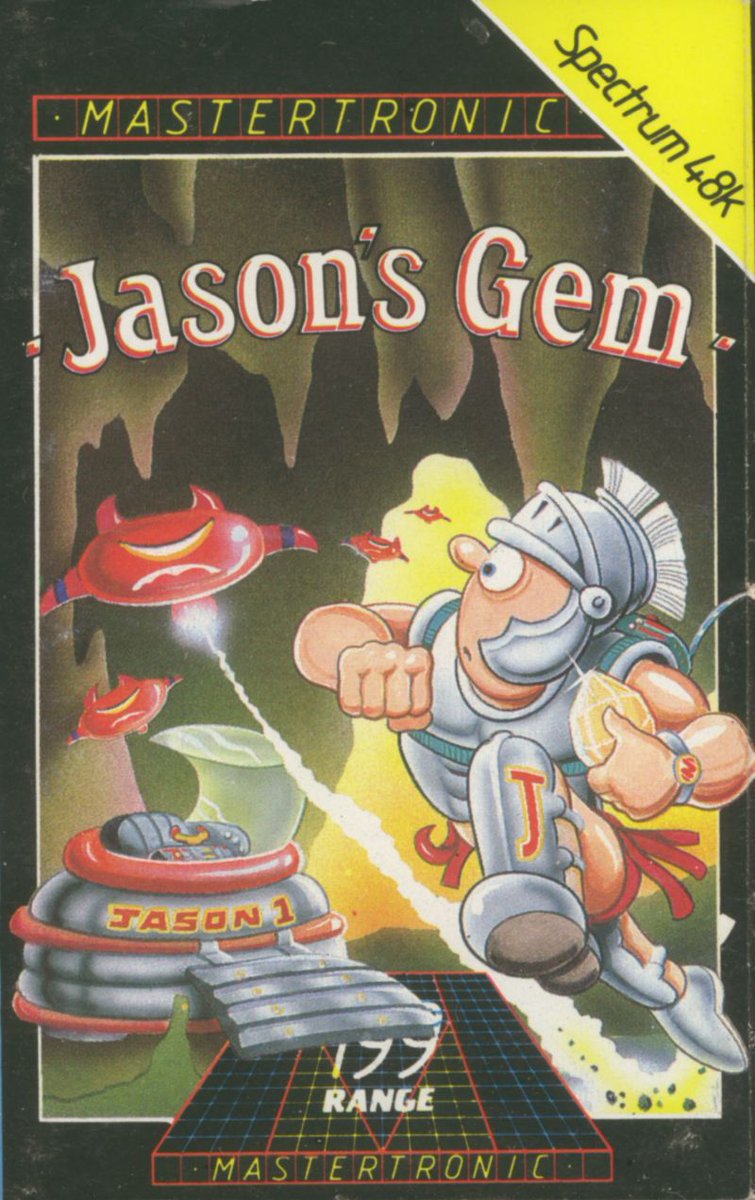 leither_mark's tweet photo. A 1985 release Jason's Gem from Mastertronic 

Systems - Spectrum

By - Simon White
Artist - John Smyth

Cover image upscaled and cleaned, banner removed 
After and before comparison 

https://t.co/nf8MDBUtXZ

#retrogaming #gameart #8bit #mastertronic #zxspectrum #jasonsgem https://t.co/z6Yrj3v2XW