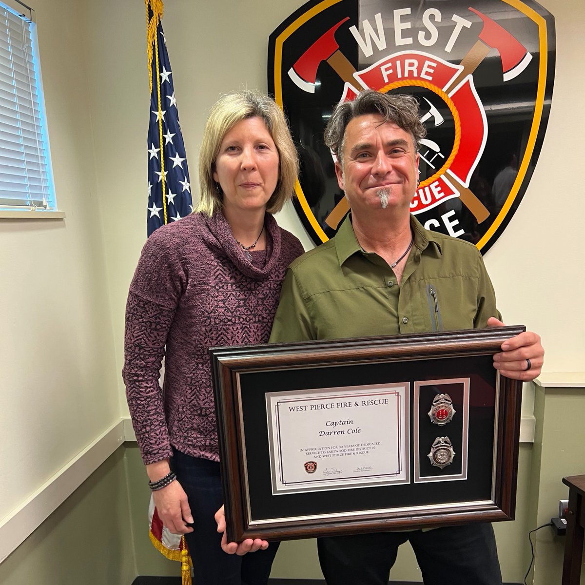 Please help us wish Captain Darren Cole good luck in his next chapter - retirement! Congratulations, Darren, and thank you for your 30 years of service to our community.