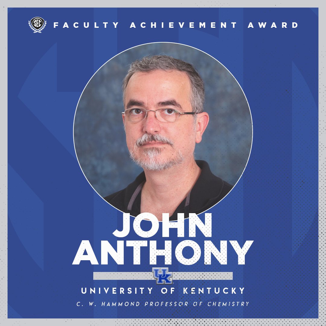 SECAcademics's tweet photo. Congratulations to Dr. John Anthony -- @SEC Faculty Achievement Award Winner for the @universityofky!

Learn more about Dr. Anthony: https://t.co/1TT0NAIW7c

#ItJustMeansMore x #BBN https://t.co/bJOBFE9eCC