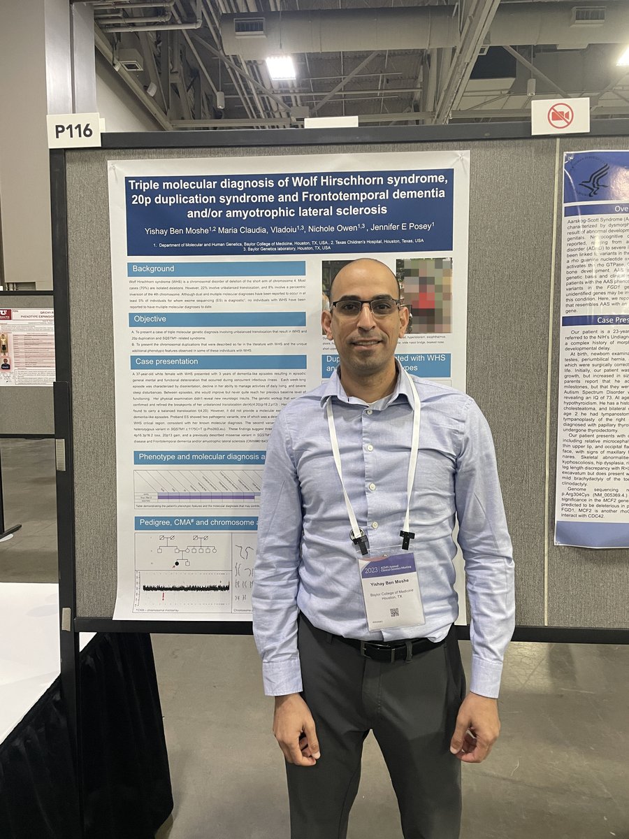 bcmgenetics's tweet photo. We are so proud of our medical genetics trainees who presented posters at #ACMGMtg23 and #SIMD2023 #ACMG2023 @TheACMG https://t.co/q4zMrRcpIk