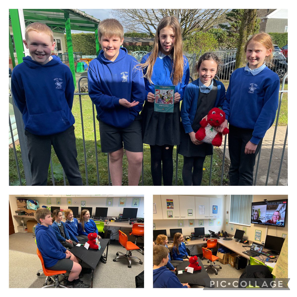Bendigedig! The welsh team came 3rd in the Dwlu Darllen competition. They worked together so well from the planning to the discussion. Mae Mr Russell yn falch iawn! <a href="/brynderiprimary/">brynderiprimary</a> <a href="/BrynDeriPTA/">Bryn Deri PTA</a> <a href="/CSC_Cymraeg/">🏴󠁧󠁢󠁷󠁬󠁳󠁿CSC Cymraeg CCD 🟦🟩⬜</a> #DarllenCymraeg #DyddBendigedig