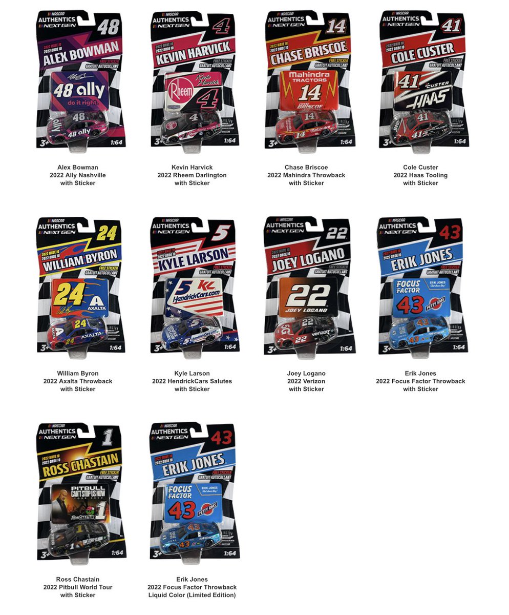 VortexRacingNet's tweet image. Thoughts on Wave 10 of Authentics?