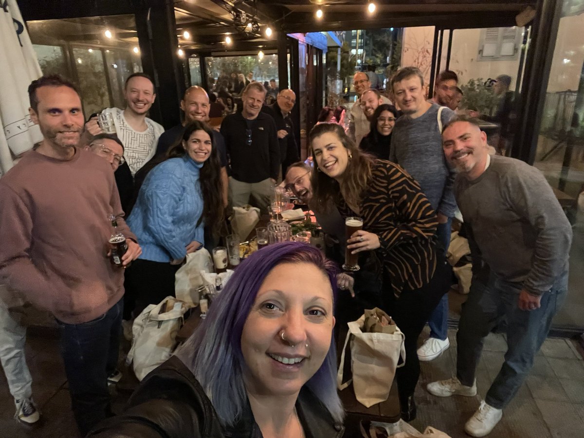 It’s happening!!! <a href="/cncf_tlv/">CNCF Tel Aviv</a> #kcd_israel speakers dinner! So many amazing people in one place spreading the <a href="/CloudNativeFdn/">CNCF</a> love!!!