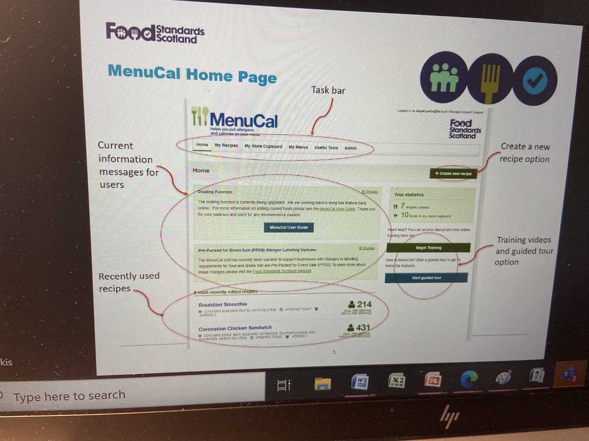 Murray1Pamela's tweet photo. Thanks @REHISScotland for the informative update this morning-exciting to hear about the new Elementary Nutrition Course to support caterers and businesses, also the overview of @FSScot resources - 👉Eatwell Everyday & #MenuCal and the #weightstigma learning hub @P_H_S_Official https://t.co/GHGUOoocBz