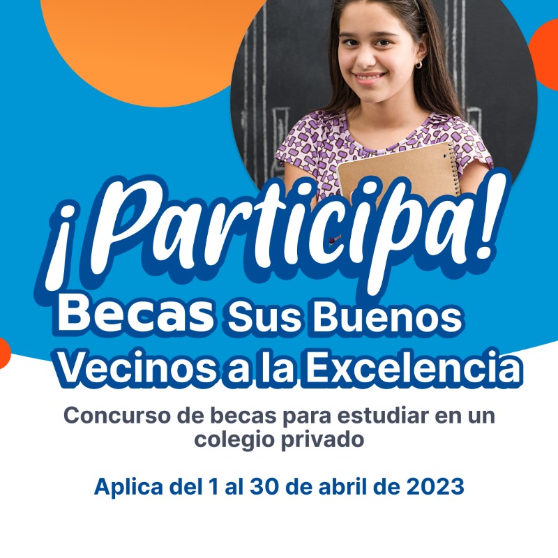 bancogeneral's tweet photo. 🙌🏻 Participa en el Concurso de Becas Sus Buenos Vecinos a la Excelencia, 📚 dirigido a estudiantes de 6to grado de escuelas públicas con excelentes notas, para cursar toda la secundaria en un colegio privado. 🧑🏼‍🎓👩🏻‍🎓