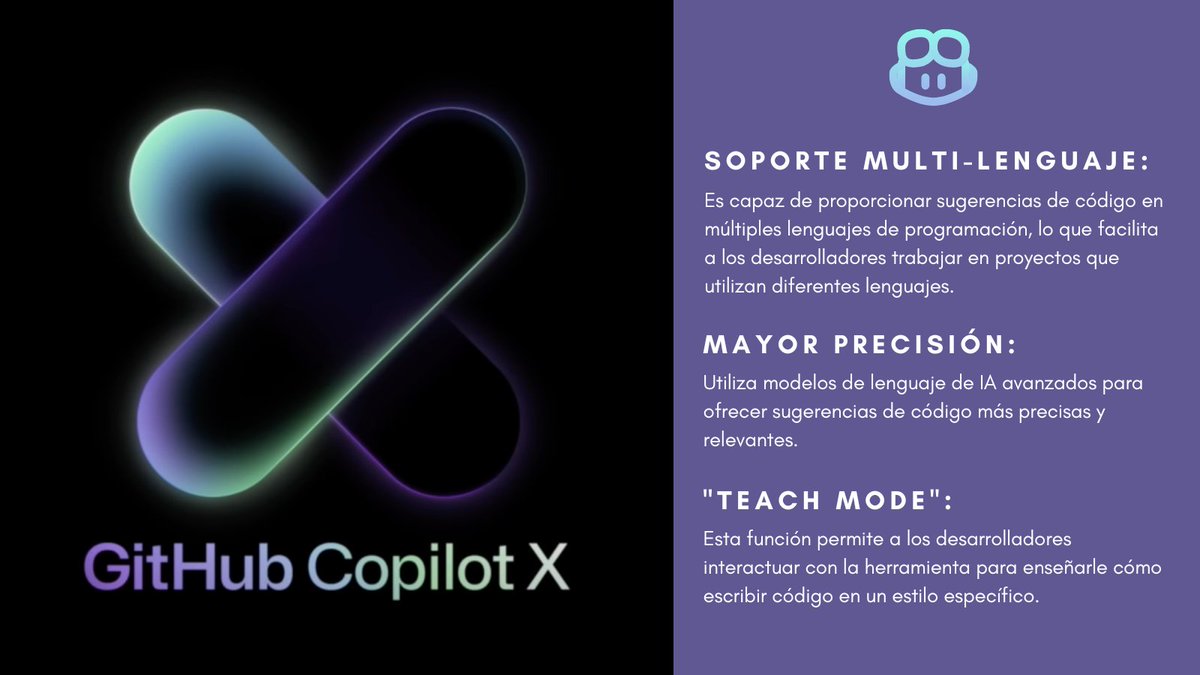 dennyperez18's tweet image. Aquí te dejo una lista de las Características de GitHub Copilot X.

#GitHub 🐙
#CopilotX