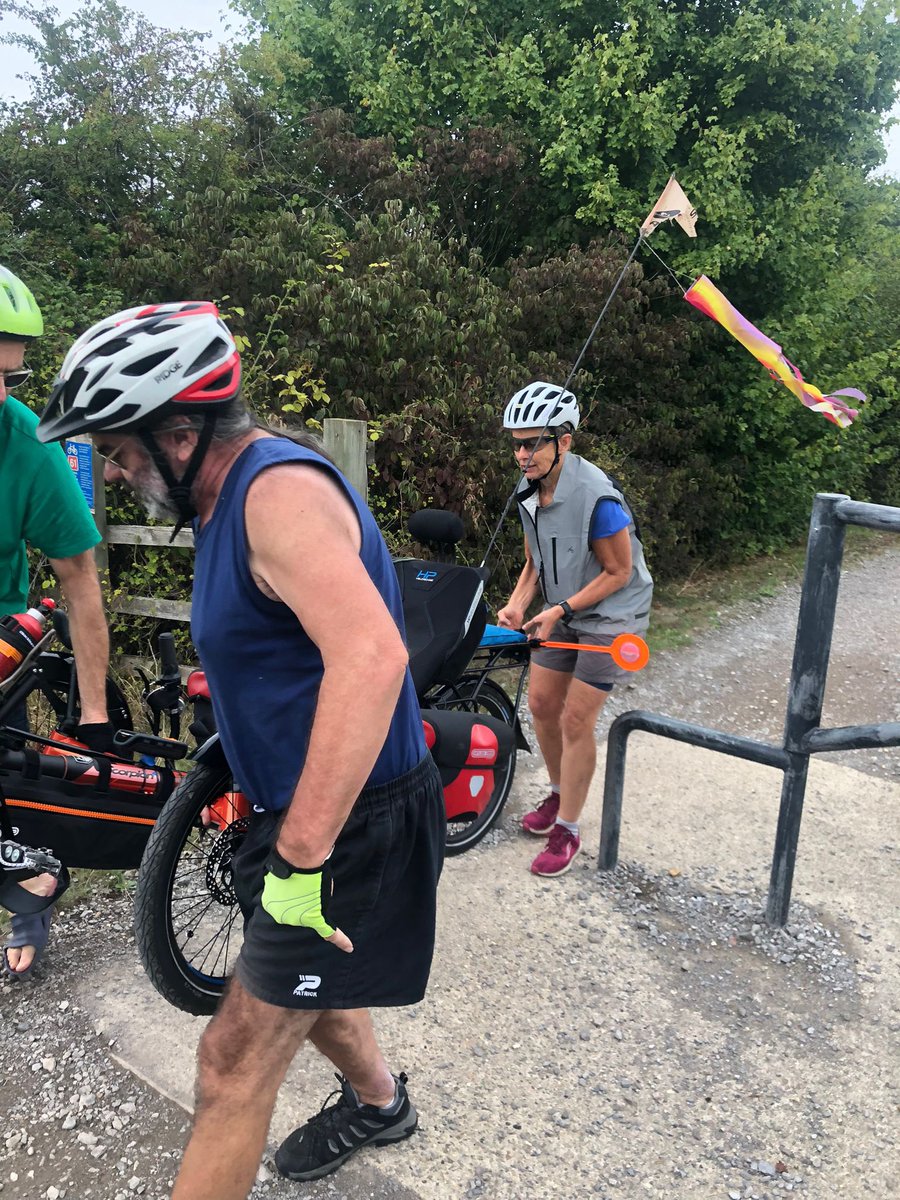 @MariamCycles @allpartycycling @willnorman @ternbicycles @RedbridgeLive @London_Cycling We regularly come across #DiscriminatoryBarriers in our area #Windsor/#ThamesValley on designated #NationalCycleNetwork routes. When we ride as a group we can help our friend with his tricycle. When we’re not there he can’t visit those places - it’s not on!