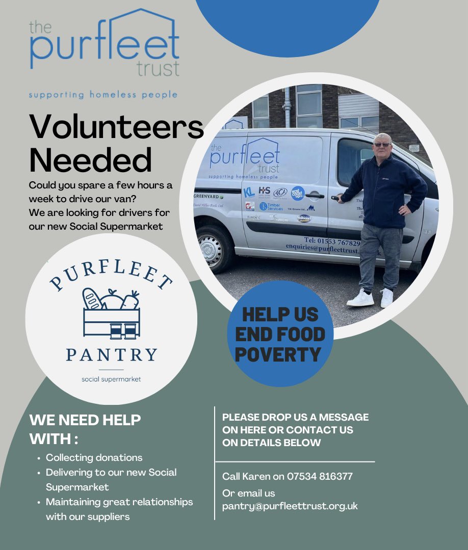 Do you enjoy #driving and have a few hours to spare each week to support us to #endfoodpoverty in #westnorfolk We would love to hear from you #volunteer #kingslynn #endfoodwaste