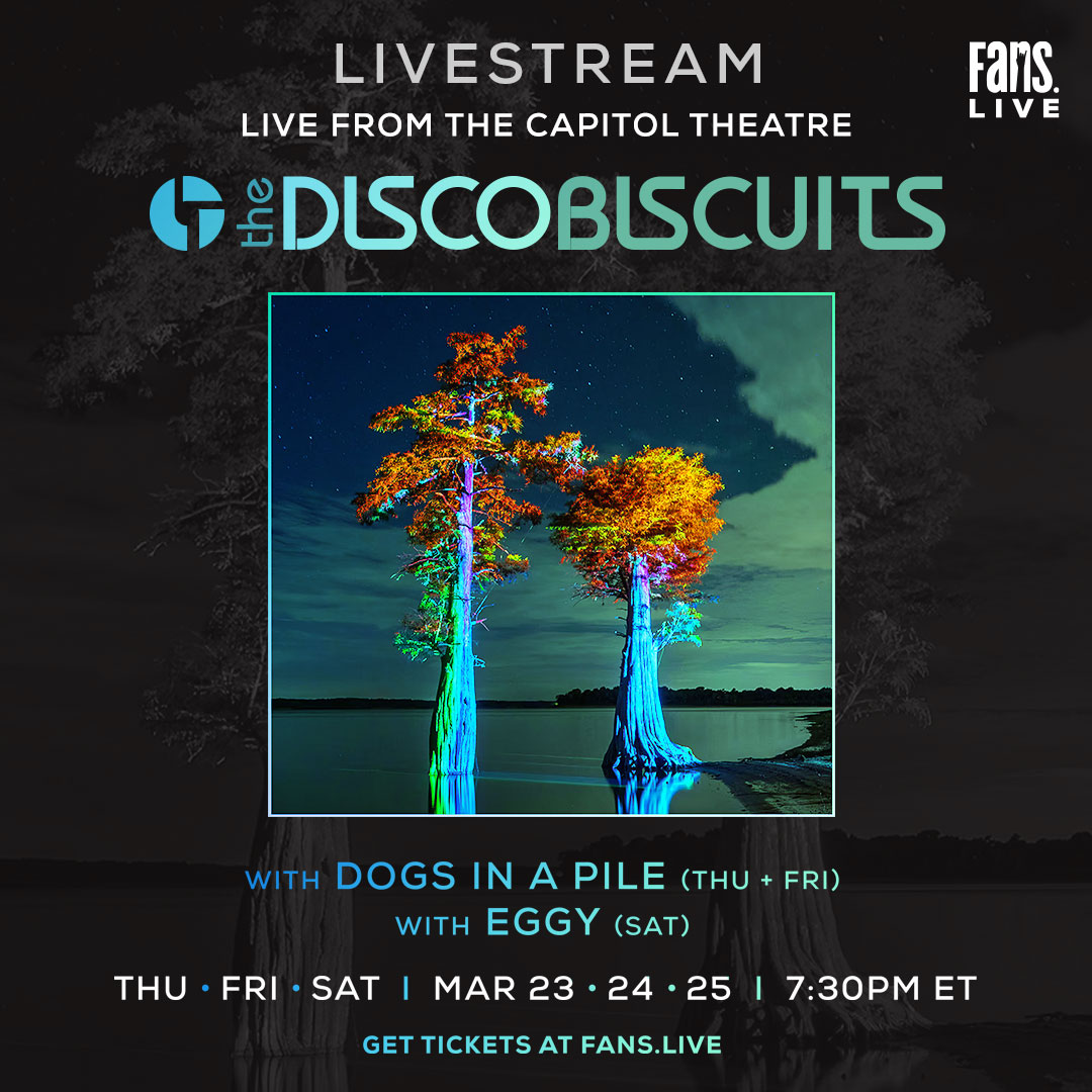 ANNOUNCED ❯❯ Don’t miss The Disco Biscuits w/ Dogs In A Pile + Eggy live from The Capitol Theatre, MAR 23 - 25. 1-Night + 3-Night Tix on sale now–->> fal.cn/3wNlA