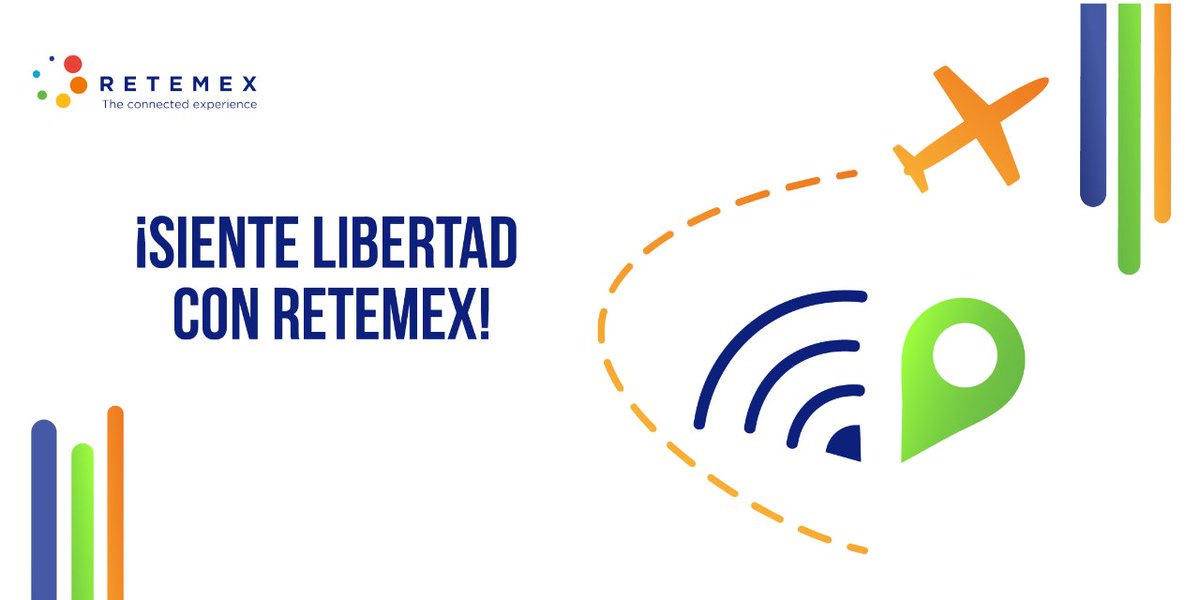 retemex's tweet photo. Retemex, da libertad de poder acceder a internet en cualquier parte de México.

 Muévete con Retemex. 

Más info en 👉 https://t.co/hynmsyQqop

 #Retemex #wifi #internet #libertad https://t.co/4H6CBcgY6U