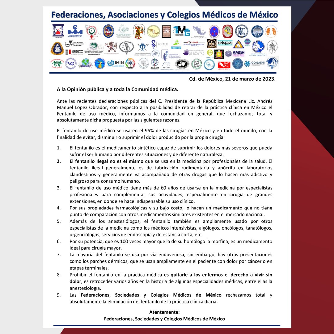 Colegio Mexicano de Anestesiología A.C. tweet media