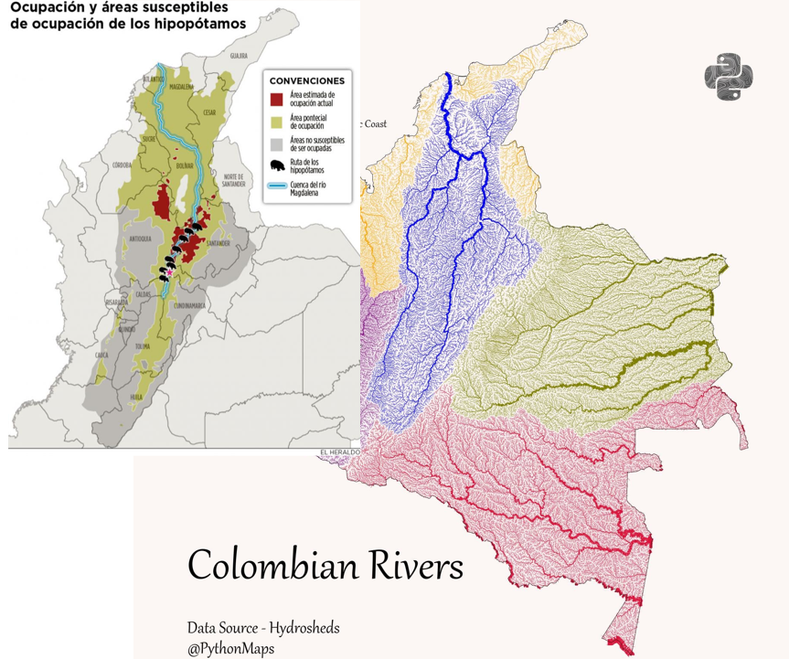Schiavini_Ush's tweet image. ¿Qué limita que los hipos pase a la cuenca del Orinoco y/o del Amazonas?