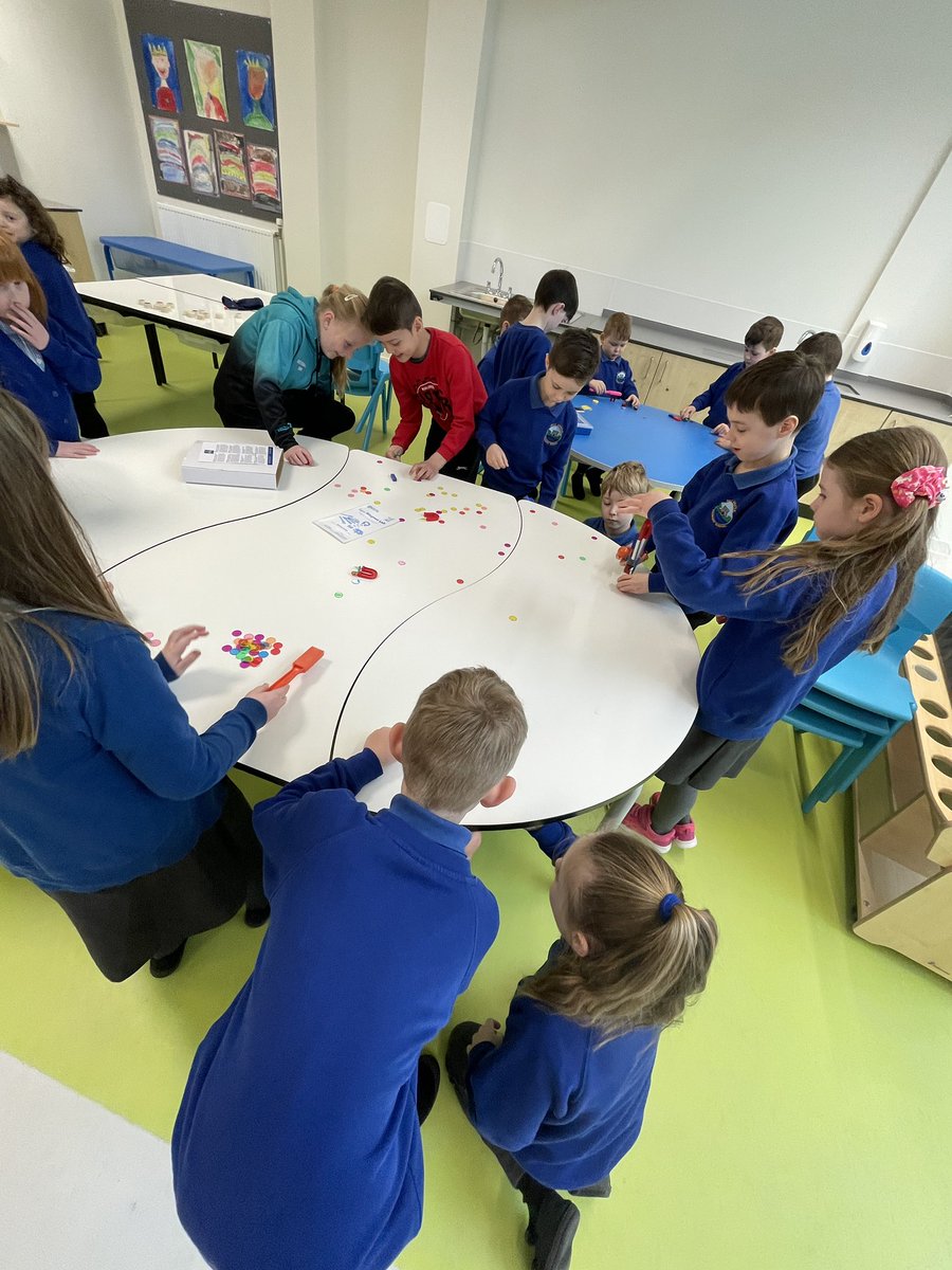 Miss_MacIsaac's tweet photo. Mornings in our new building ☺️ P2 and P3 working together across classrooms and shared spaces in different ways. Lots of #learning, #fun and #creativity through #play and #discovery 🦕🏰 #Nessies @NessCastlePS @NessCastleRRS https://t.co/5gLDgy0qua