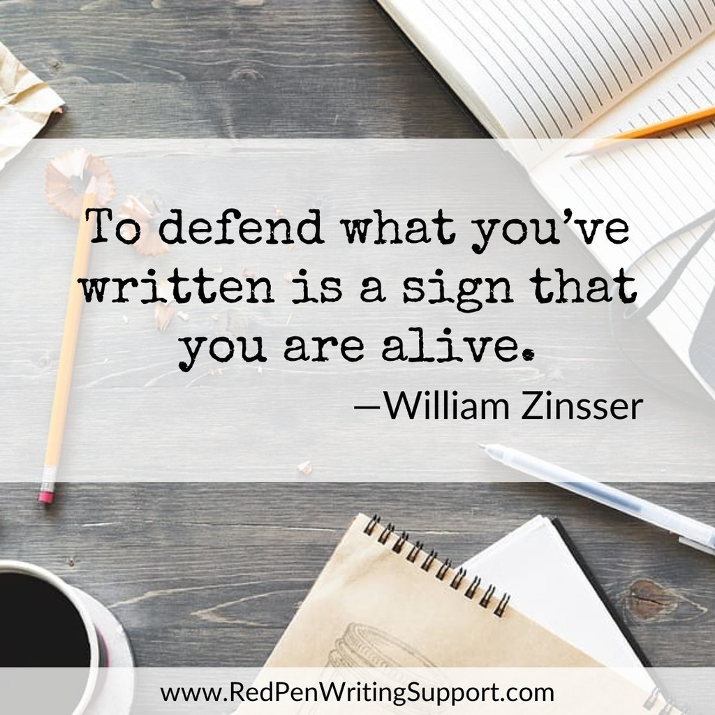 RedPenWriting's tweet photo. Be bold and stand your ground!

#writers #writing #redpen #zinsser https://t.co/4OxONCoLYZ