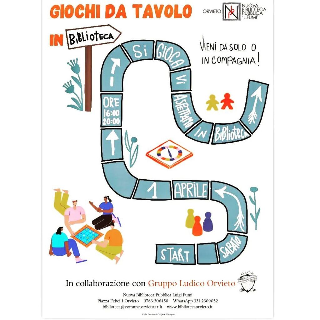 ppc82's tweet photo. La Nuova Biblioteca Pubblica L. Fumi, in collaborazione con il Gruppo Ludico Orvieto, presenta un pomeriggio ludico interamente dedicato ai giochi da tavolo!

Appuntamento  a #Orvieto ,  sabato 1 aprile, dalle ore 16

#GLOR  #boardgames  #tabletopgames #… https://t.co/cCXDrovS7E https://t.co/xbesTtVhZd