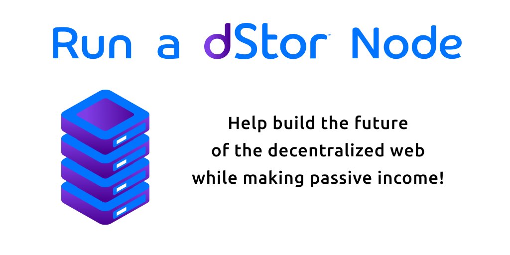 dStor_cloud's tweet photo. Put your servers to work building the future of decentralized storage! Building our web of geographically decentralized nodes will make for a stronger dStor ๐๐๐
๐ How to run a #dStor node: https://t.co/uIxHEW7EWB
#cloudstorage #cloud #bigdata #dataprotection #datacenter https://t.co/24ZRYvuR6E