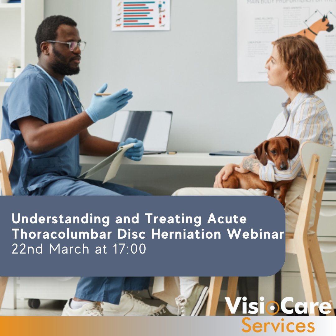 Join Professor Franck Forterre, Head of Surgery at Bern University Vet School in a free Vetfolio RACE approved webinar on Understanding and Treating Acute Thoracolumbar Disc Herniation on March 22nd at 17:00.

Register here 🔗 loom.ly/Ebh9wIY