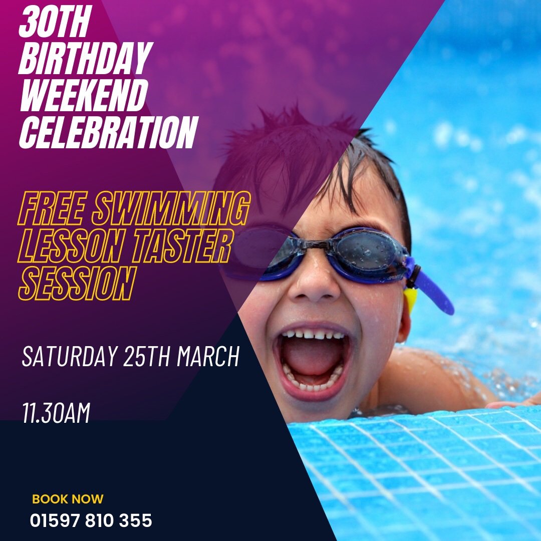 FreedomRhayader's tweet photo. Have you been thinking of enrolling your child onto our swim scheme? Why not book into our free taster this Saturday to try it out? ☎️ 01597 810355 to book now! 🐠 https://t.co/k6zb3QCtlF
