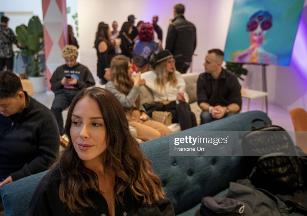 In honor of #NFTLA, here’s a picture from last year of me watching my favorite ladies: <a href="/AlissaMills_/">Alissa.ada</a> <a href="/AngelicVendette/">angelicvendette</a> &amp; <a href="/BeckyWowo/">Becky Wowo 💕 itsbeckybitch.eth</a> speak about women in NFTs 🤍