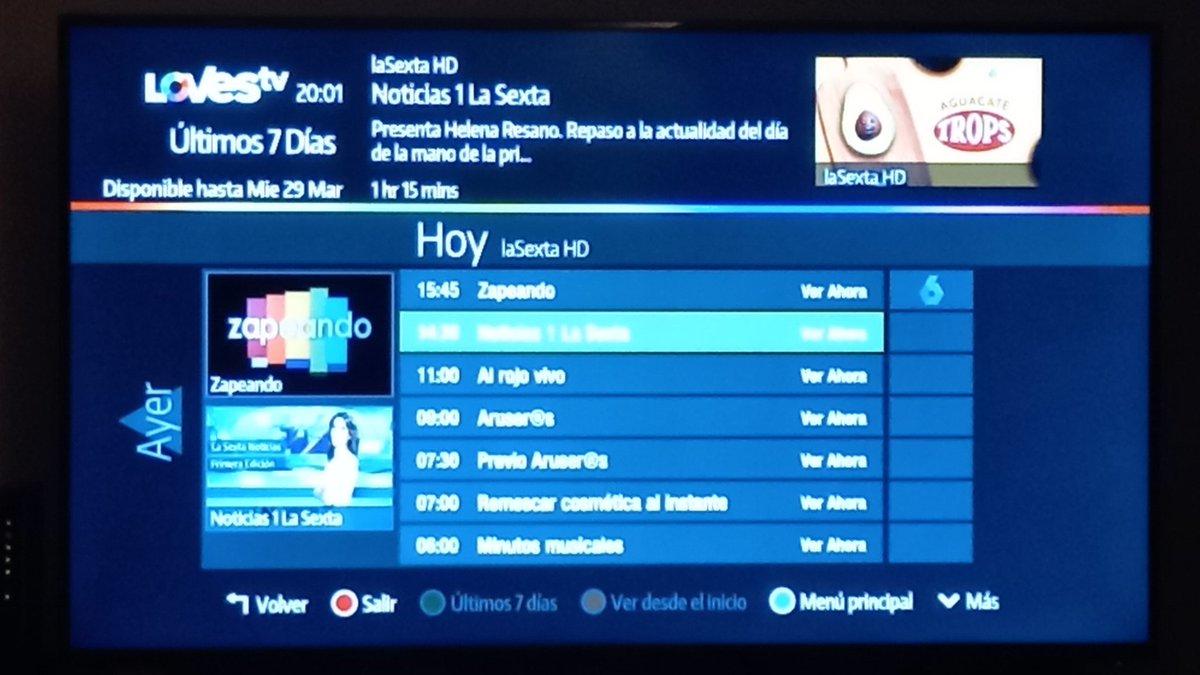 Diabliko7's tweet photo. Llevo varios días intentando ver la @sextaNoticias en @Lovestv_es pero solo salen las noticias del tiempo y nada más.
😰😔😰 https://t.co/MkAy7DvWtf