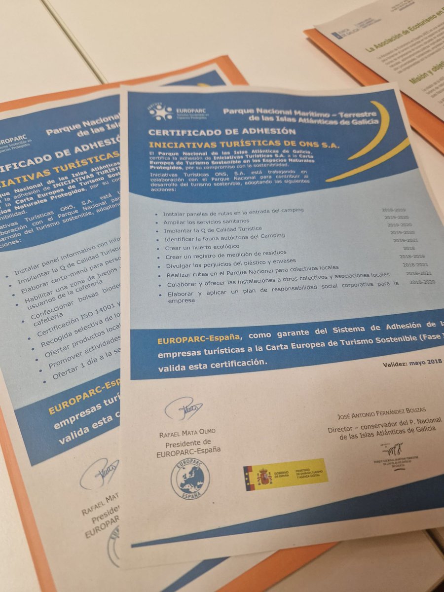CampingOns's tweet photo. Hoy hemos participado en el Grupo de Traballo, da Carta Europea que ha tenido lugar en la sede de Parque Nacional Illas Atlánticas en Vigo, sobre las "Novedades da Carta Europea Proxecto España Verde Renovacións CETS Club Ecoturismo"

Siempre en vanguardia del #turismosostenible https://t.co/cxpApFduBE