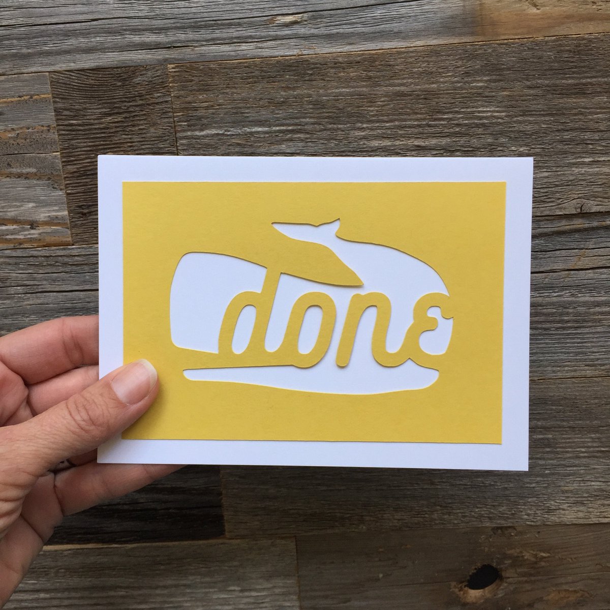 Thanks for the great review Jim B. ★★★★★! etsy.me/3JXzjcC #etsy #white #graduation #yellow #cutepuncard #funnyblankcard #humorouscard #funnycard #funnygreetingcard #papercutcard