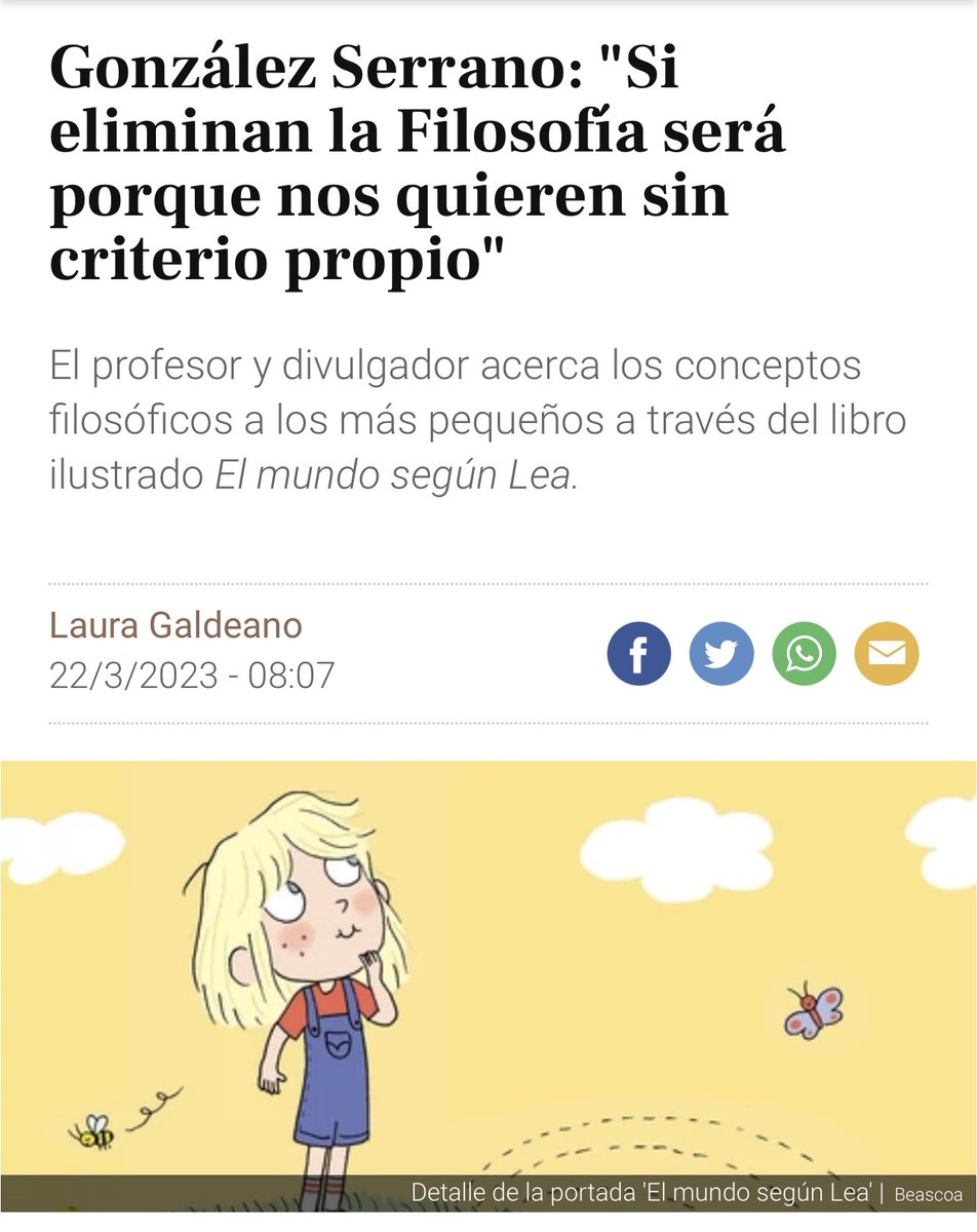 Aspirar_al_uno's tweet photo. La filosofía no crea nuevos objetos, pero sí invita a descubrir nuevas perspectivas desde las que reflexionar sobre ellos. Por eso tiene cada vez menor presencia en la educación: para reducirnos peligrosamente a la unidimensionalidad, la manipulación emocional y la polarización. https://t.co/jxTxY24rX3