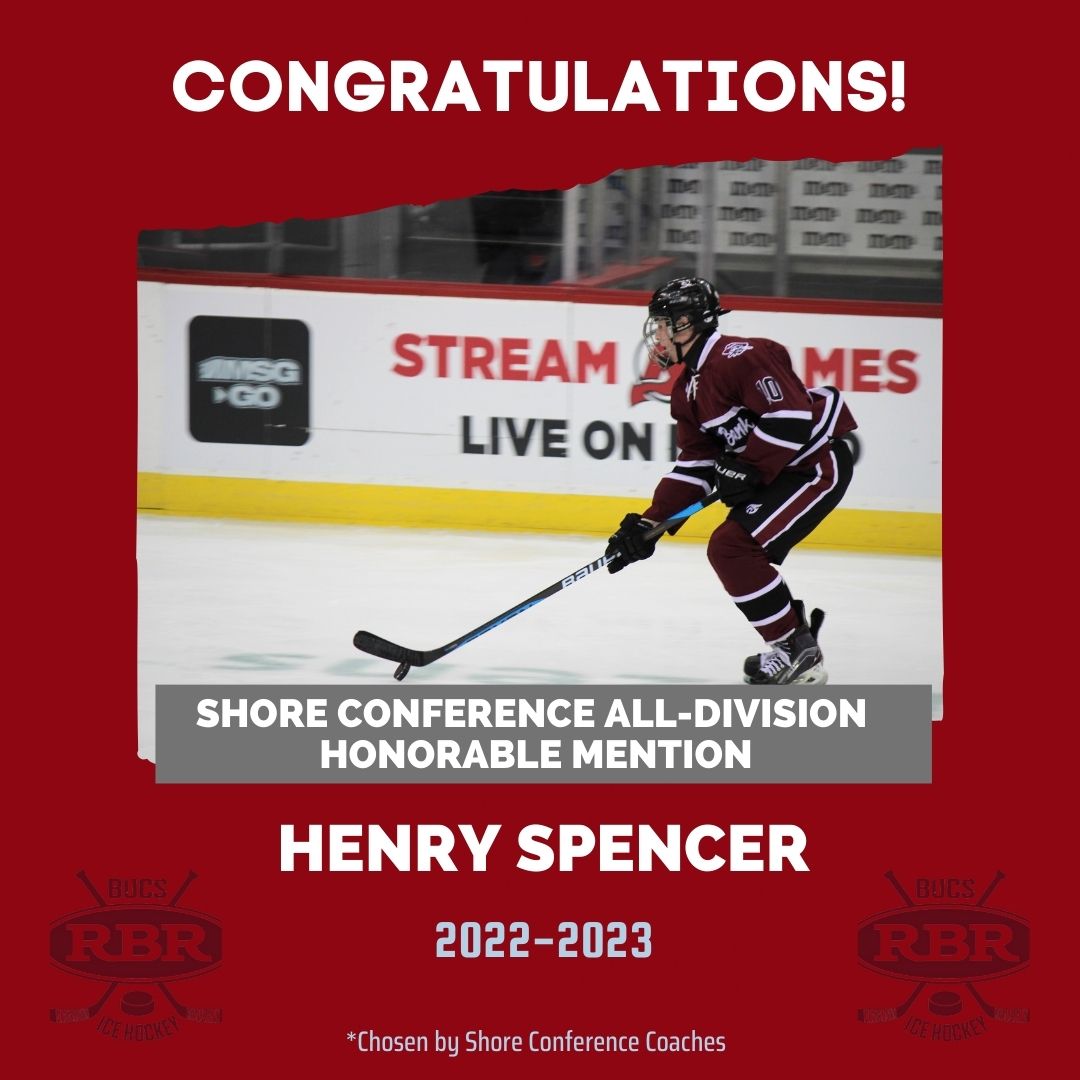 RBRicehockey's tweet photo. Congratulations to senior Henry Spencer on being named to the Shore Conference All-Division Honorable Mention team! #rbrbucsicehockey #rbrbucs #redbankregional #njhighschoolhockey
https://t.co/ixAJQp670U https://t.co/e0HJ900HEV
