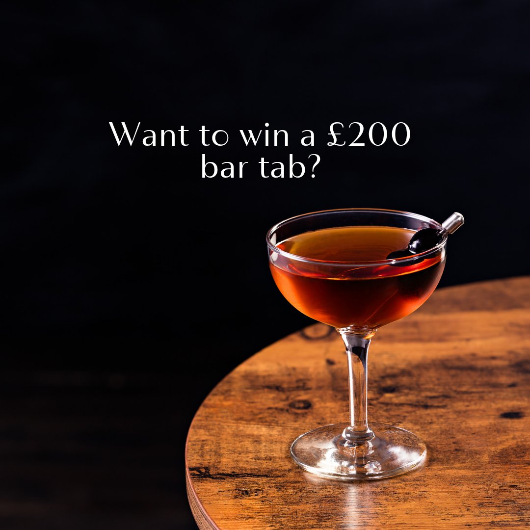 ☆ COMPETITION ☆
As we get ready to open our restaurant bar for late-night cocktails, snacks and good wine. 

We are launching a competition for one lucky winner to win a £200 bar tab.

All you have to do is
☆ Follow us
☆ Like &amp; share post 
☆ Tag your drinking pal