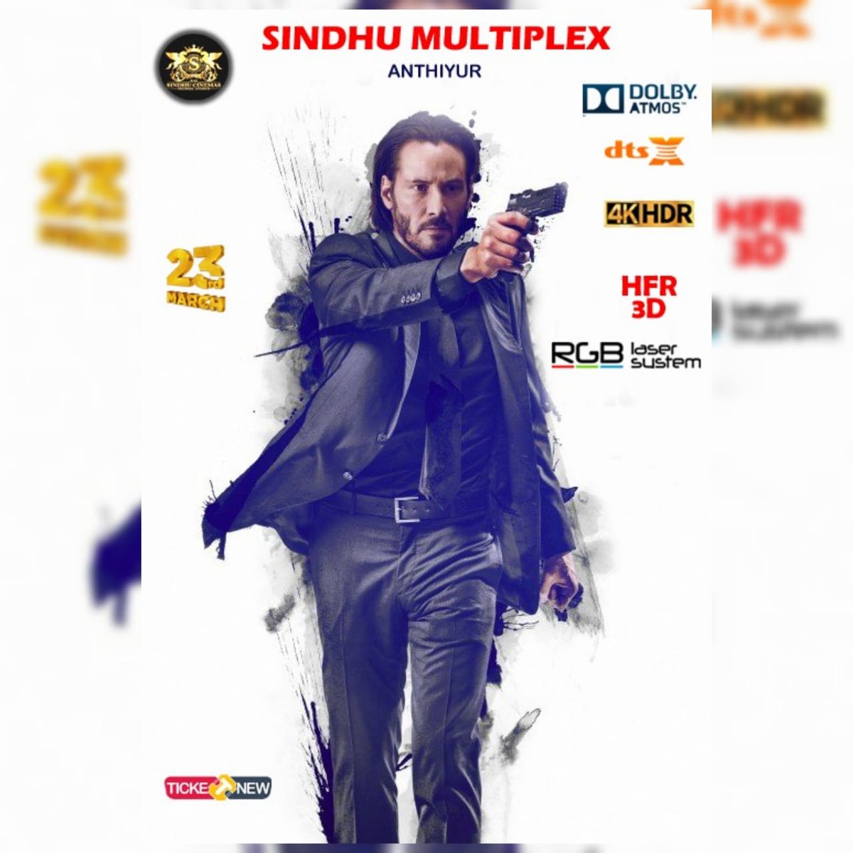 saisindhucinema's tweet photo. #JohnWick4
Reserve your seat to see #JohnWick4 in theaters
Official Sai Sidhu cinema's ..,
#selfipoint #ilovesindhuCinemas #anthiyur #hfr3d #theater #cinema #flim #movielover #multiplex #dolbyatmos #4khdr #sindhucinemasmultiplex #sindhucinemas https://t.co/SsRhLnYn28