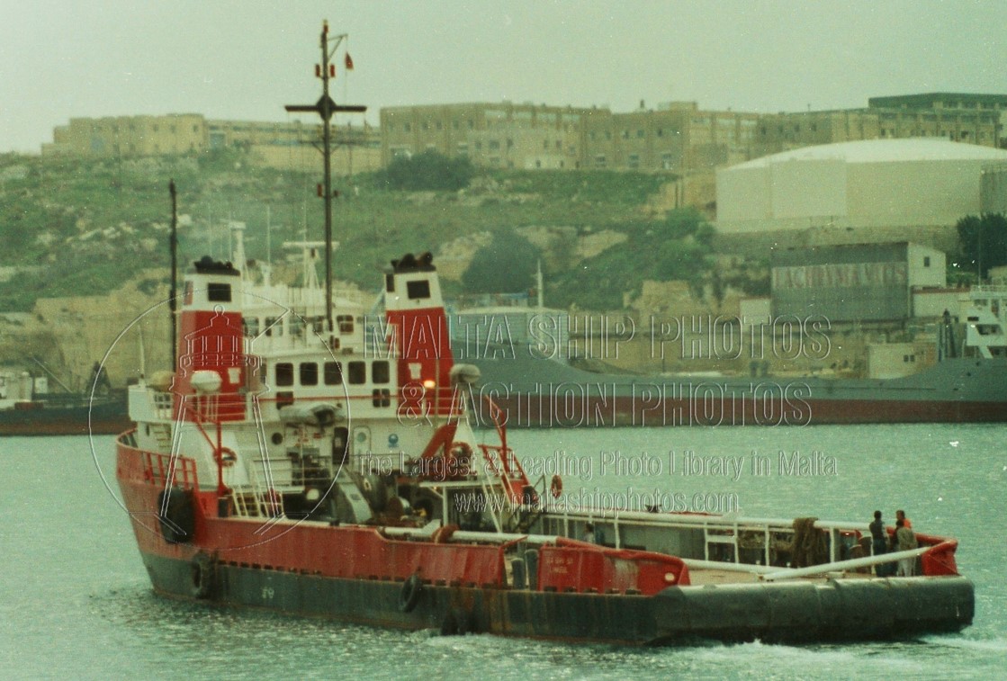 Shipguru's tweet photo. #Localowned #offshoresupplyship #SEA_SERV501 #leaving #grandharbourmalta - 20.03.1999 - https://t.co/nfgboxc3g3 - NO PHOTOS can be used or manipulated without our permission https://t.co/NnViXLqRGw