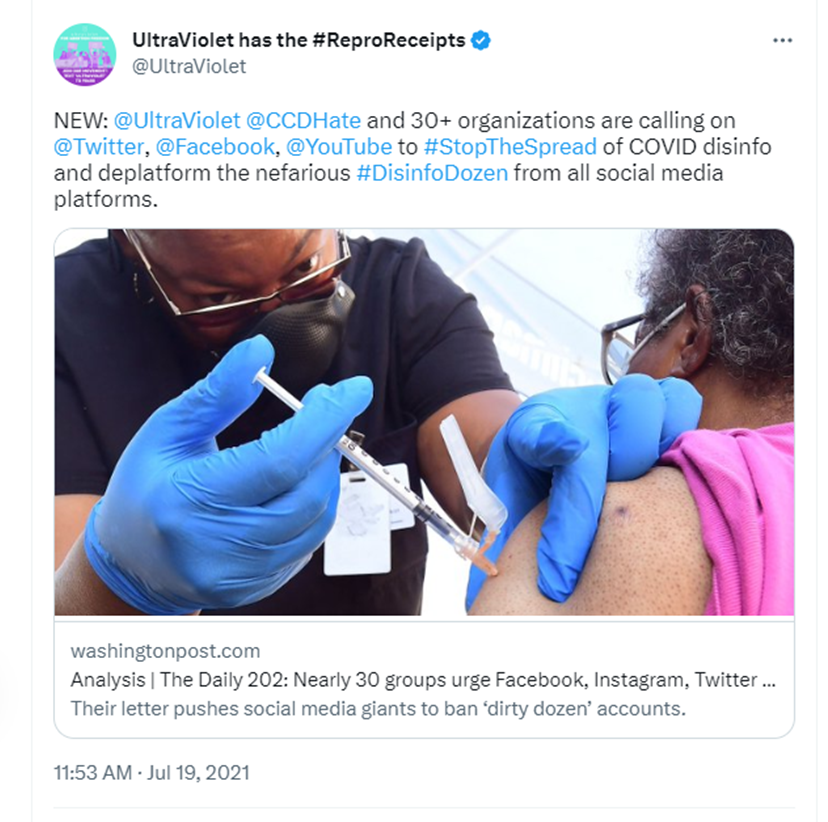 TajMarie17's tweet photo. I can't fathom how even the investigation on disinfo research is not gamesmanship itself. This report that's on #Mutale's website targets Mercola, a doctor, and @RobertKennedyJr who exposed damaging info on Fauci. @mtaibbi #TwitterFiles
https://t.co/i9aM6cJBBs https://t.co/9RYp66hTmS
