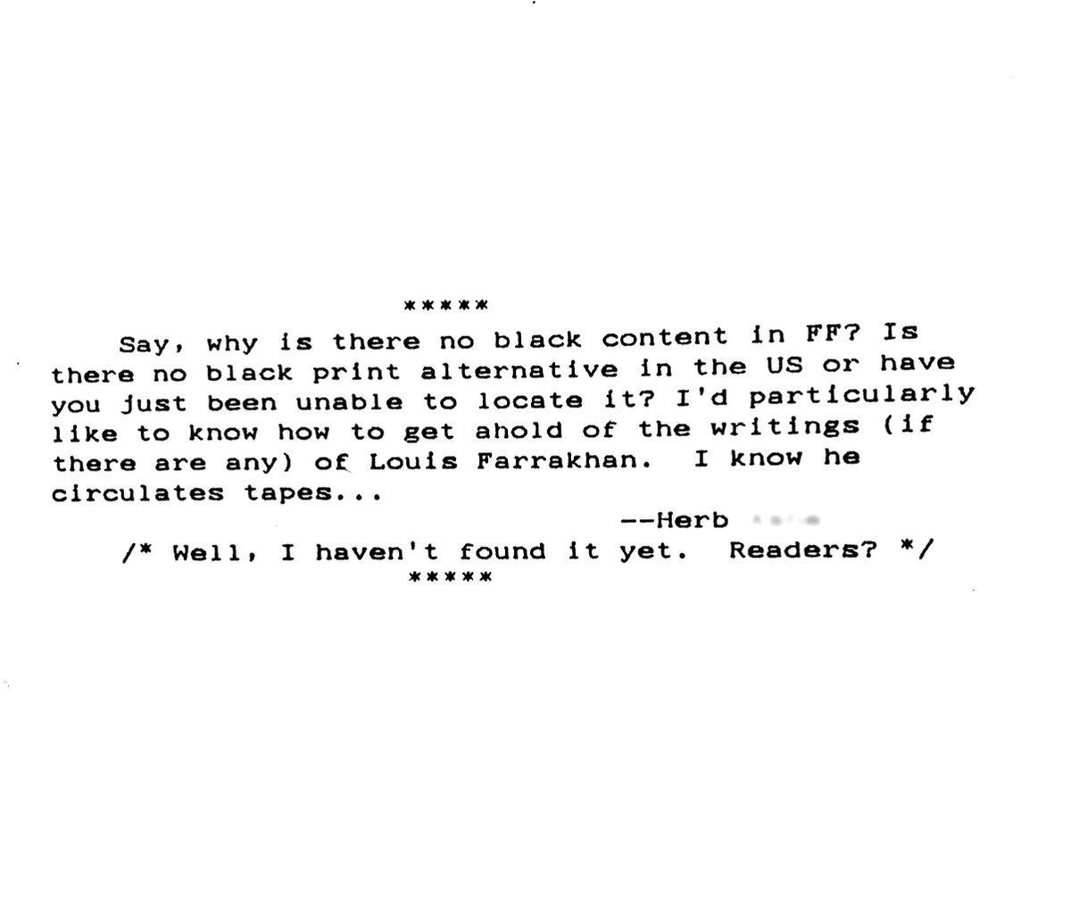 F5_archive's tweet photo. ...how he minimizes his financial losses, how distribution breaks down, if anyone famous was included in F5, why there was no black content in the magazine, and more. Gunderloy answers all of these questions. https://t.co/jxpU0M9obr