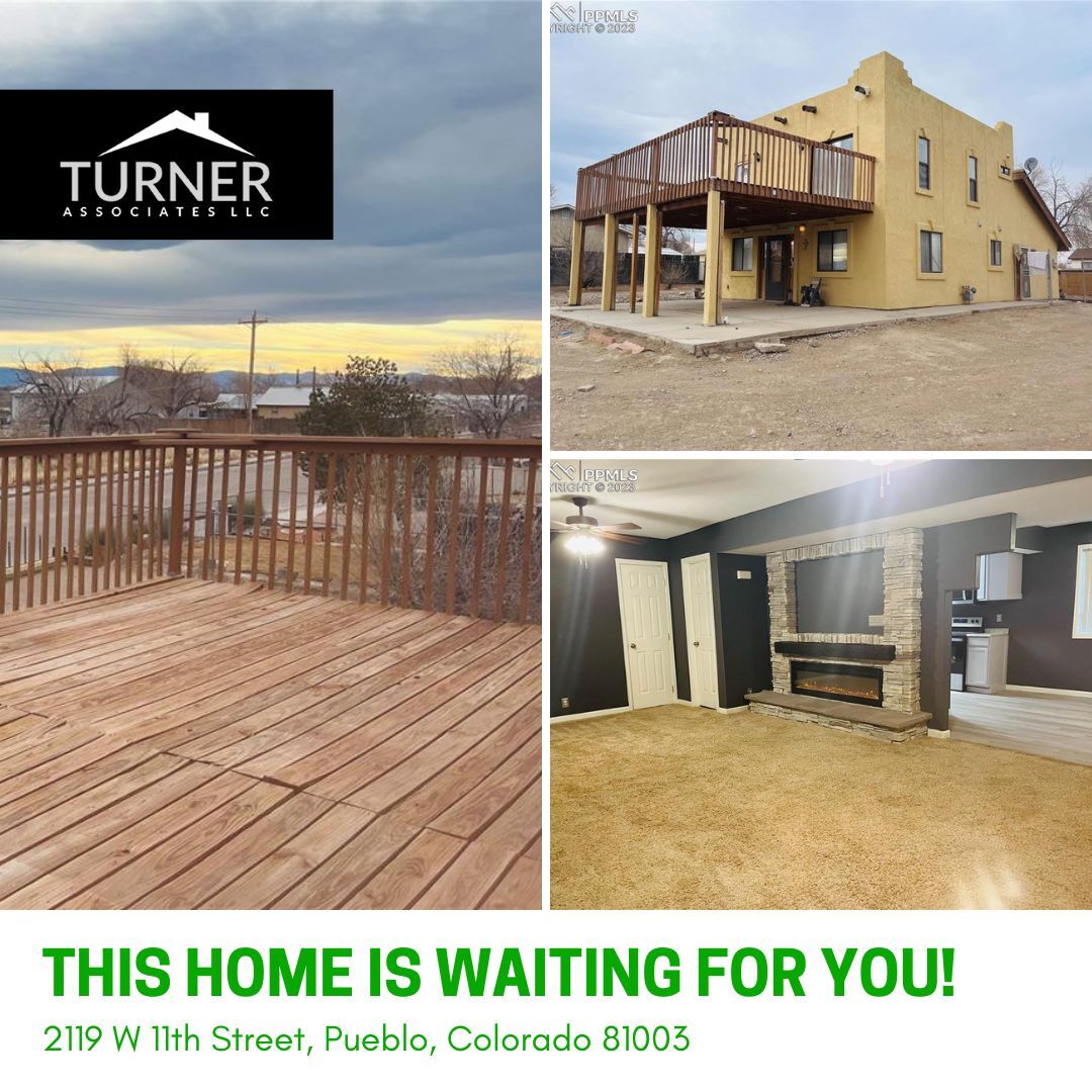turnercolorado's tweet photo. This home has 5 bedroom and 3 bath. Upstairs you have 3 bedrooms. Two of the bedrooms exit to the large deck. Imagine sitting on the deck watching the sunset over the mountains. Book a tour today! https://t.co/9zRynSJM8d 

#coloradorealestate #pueblorealestate #coloradorealtor https://t.co/OLrE8mksBe