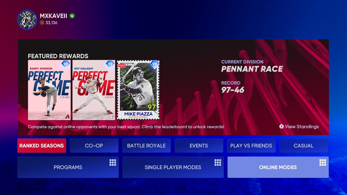 _Mxkaveli's tweet image. This is how we are ending this year. I only played maybe half the year and lost interest. 23 has me hype though. They made some good changes. This record is big improvement from the year before (was my first year) #MLBTheShow23 #mlbtheshow22 #mlb