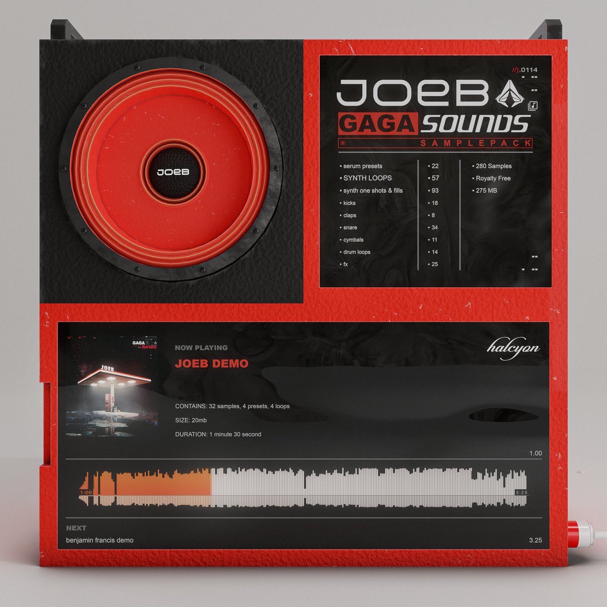 We proudly present,

JoeB - gagasounds

An essential bass music toolkit featuring hundreds of unique sounds created by <a href="/joeb_uk/">JoeB</a> 

Available on the halcyon shop this Friday