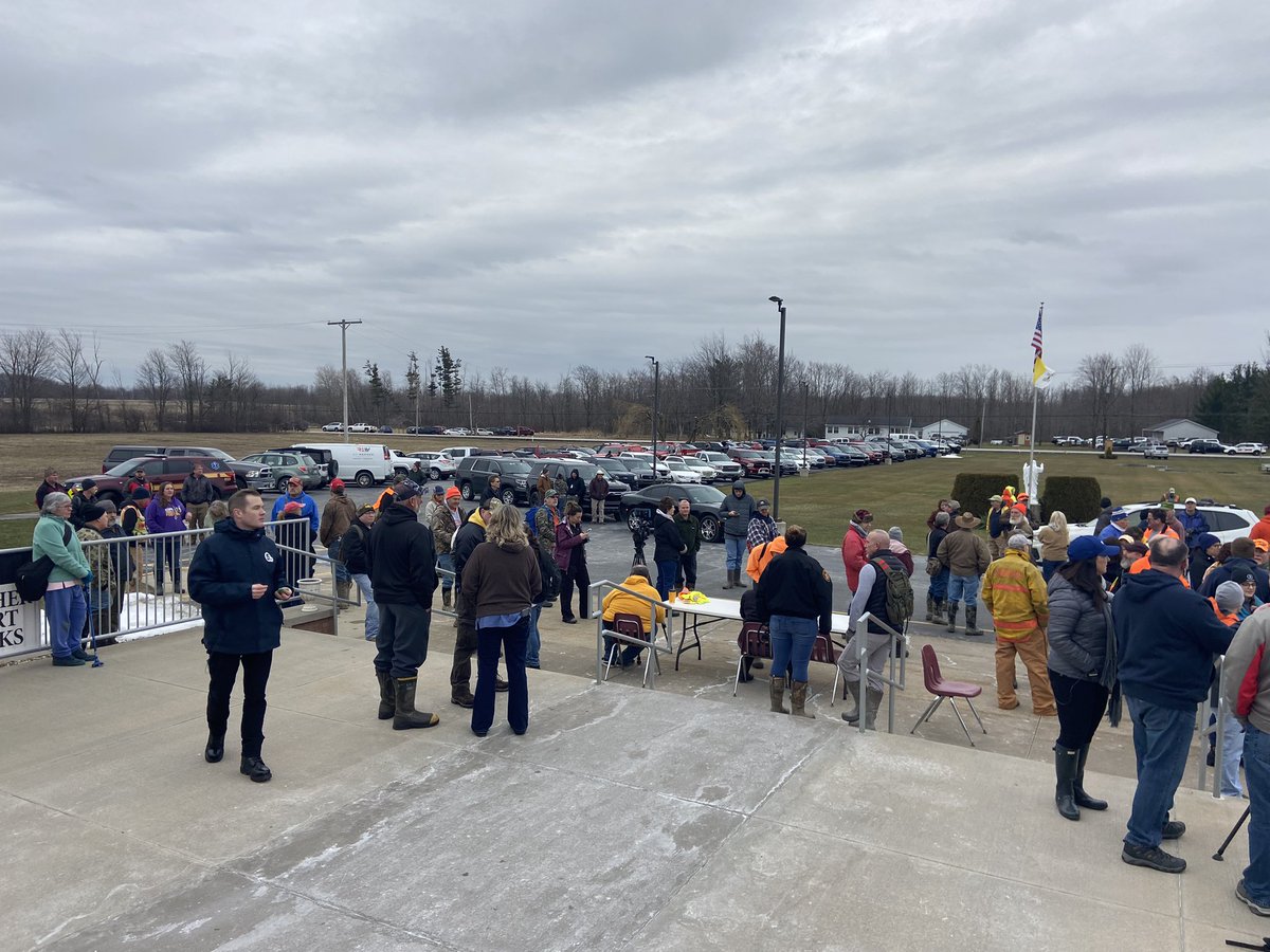 Thank you to all the volunteers that came out today to assist with the search.