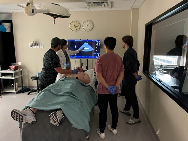 Our Faculty participated in the 2023 AIG Skills Workshop @ CSETC today. Here are some great photos of the different stations. Dr. Christine Vo pictured below teaching students.  #leadership #faculty #programleadership #POCUS #anesthesia #education