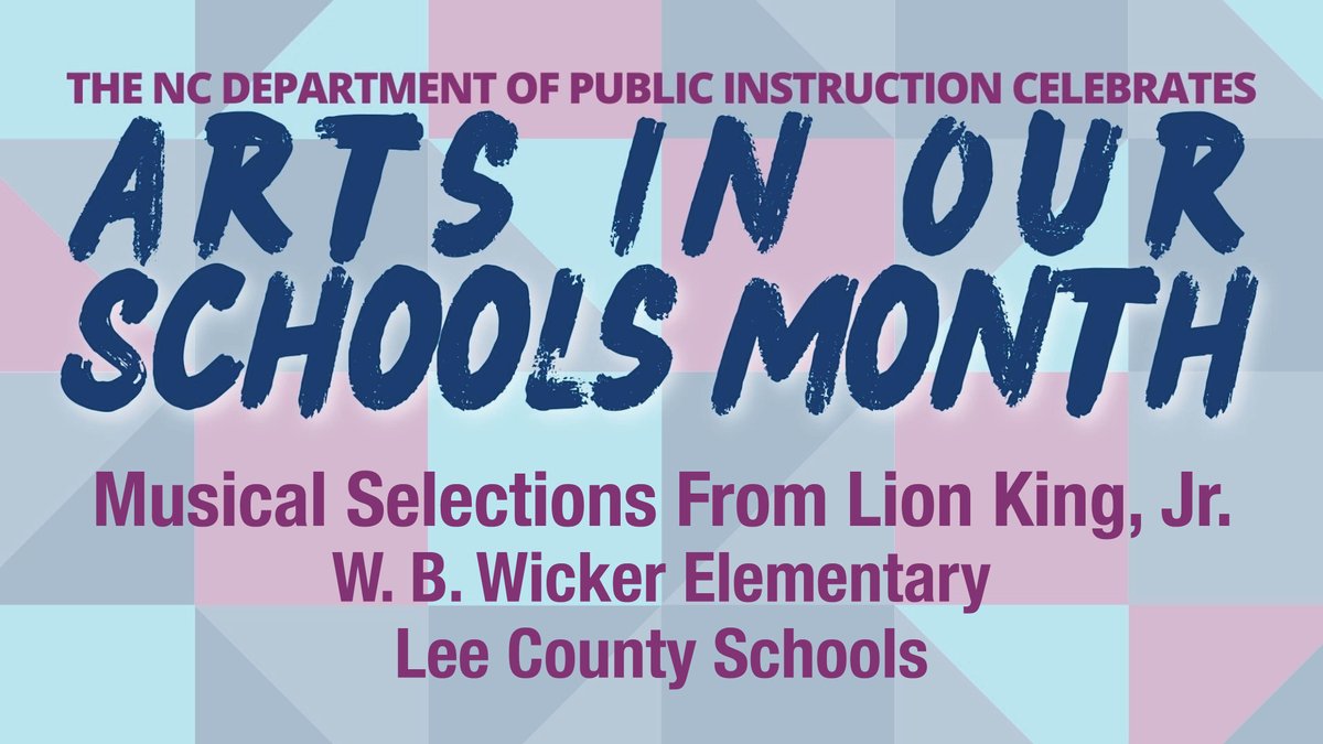 ncpublicschools's tweet photo. Join us at NCDPI in downtown Raleigh, Thursday at 11:30 am when @wbwickertigers students (@leecoschoolsnc) will perform selections from Lion King, Jr.  IN-PERSON as part of Arts in Our Schools Month. Because of copyright restrictions, this performance will not be live streamed. https://t.co/S64aPklhUt