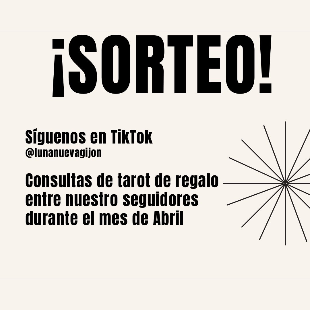 LunaNuevaGijon's tweet photo. Seguirnos en TikTok @lunanuevagijon y durante el mes de Abril podéis conseguir consultas de Tarot 🔮
https://t.co/XD47RSnT1i
#lunanuevagijon #productosesotericos #tiendaesoterica #consultasdetarot #tarottelefonico https://t.co/E4lk4FmNUw