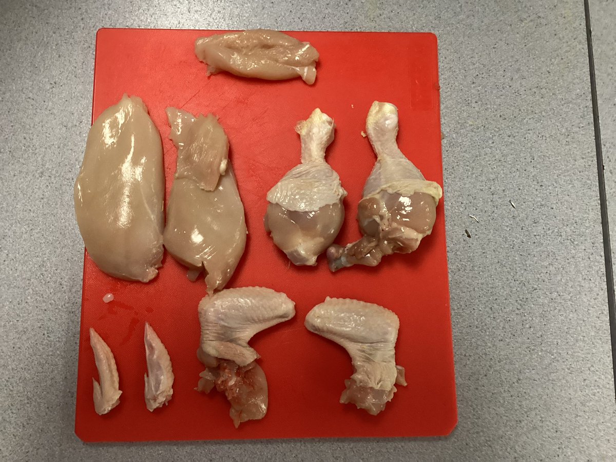 Portioning a chicken is such a great lesson for students realising what they can achieve if they step (or are pushed!) outside their comfort zone.  Doesn’t matter they aren’t perfect, y10s leave feeling proud (and a bit amazed)