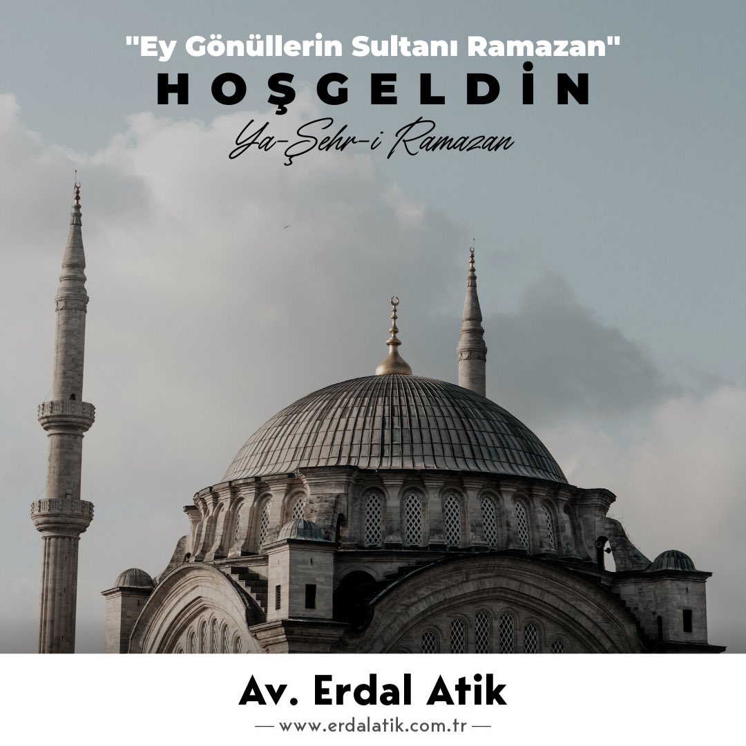 Hoşgeldin Şehr-i Ramazan #ramazan #erdalatik