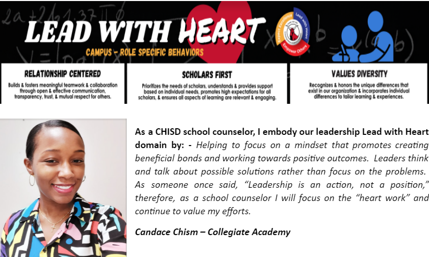 CHISD Counseling Services (@chisdcounselors) on Twitter photo CHISD Counselors Lead with Heart! <a href="/cedarhillisd/">Cedar Hill ISD</a> #LeadingCHISD <a href="/collegiate_ch/">Cedar Hill Collegiate Academy & High School</a> CHISD Counselors Lead with Heart! <a href="/cedarhillisd/">Cedar Hill ISD</a> #LeadingCHISD <a href="/collegiate_ch/">Cedar Hill Collegiate Academy & High School</a>