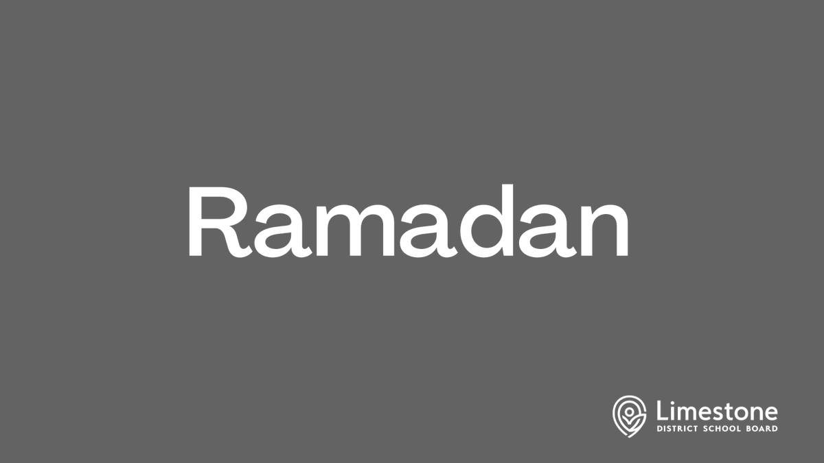 LimestoneDSB's tweet image. This evening marks the beginning of Ramadan, a holy month of prayer, fasting to purify body and soul, and time to develop compassion and a greater sense of humility, spirituality, and community. LDSB wishes Ramadan Mubarak to those observing.