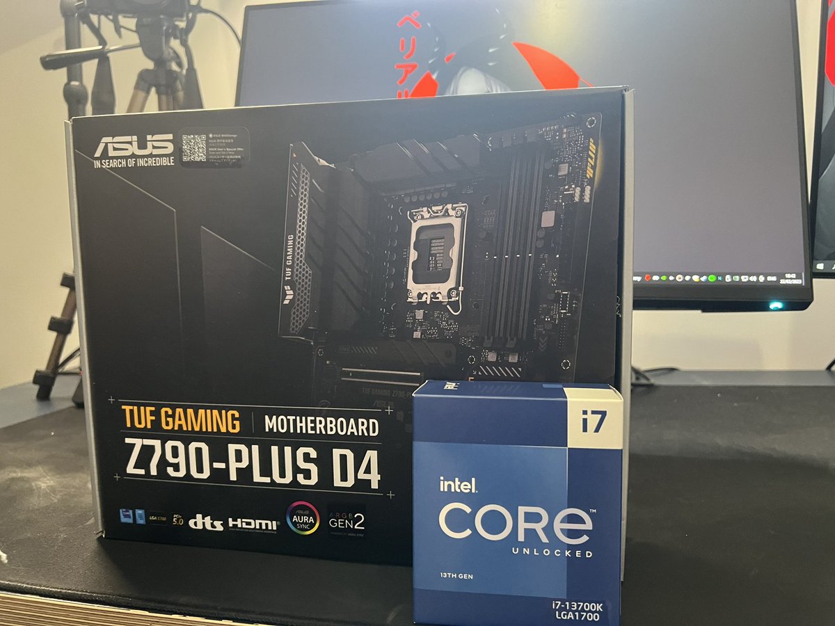 Still doesn’t quite feel real, <a href="/IntelUK/">Intel UK</a> have sent me an Intel Core i7-13700k CPU &amp; ASUS TUF GAMING Intel Z790 D4 Motherboard!

A brand I’ve always wanted to partner with, I’m still lost for words!😭💙 

Exciting content coming soon, Keep eyes on my socials👀

#ad <a href="/IntelGaming/">Intel Gaming</a>
