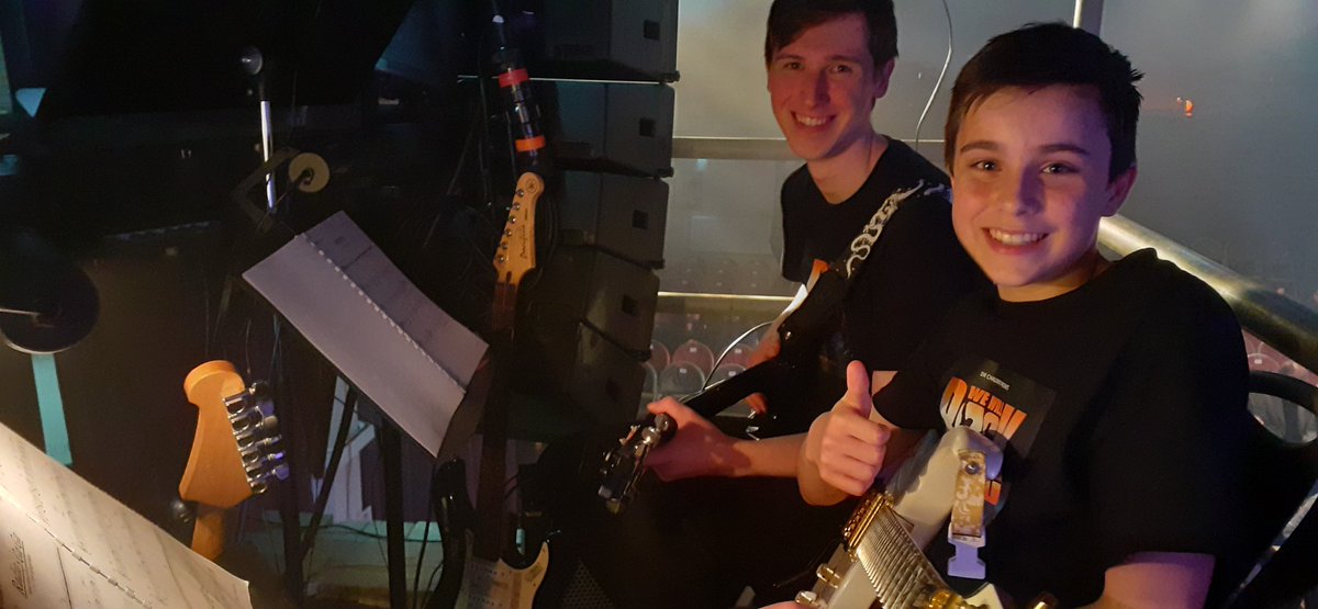 Two spare guitars... just in case #WWRY23 #breakaleg #snapastring