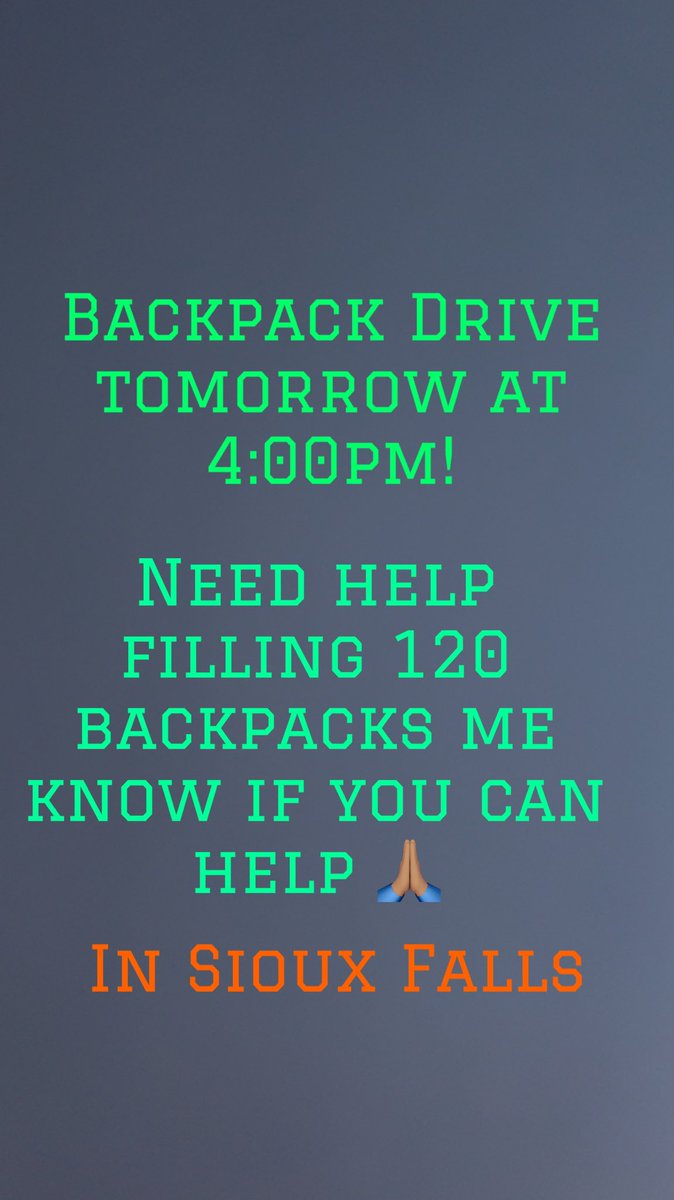 Do me if your interested in helping out with bagging the homeless youth backpacks! DM me if you’re interested!
You can also still donate materials or money!