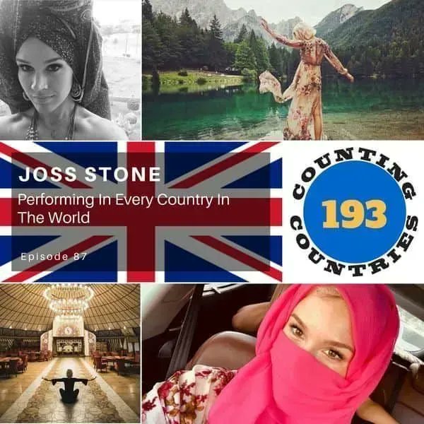 Excited to have the great opportunity to interview Joss Stone, superstar Grammy award singer, &amp; has also traveled to every country to the world while performing on her #TotalWorldTour.  Listen to this fascinating #podcast  

buff.ly/2YiJ1go #Chasing193 #CountingCountries