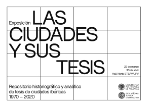 URBATIC's tweet photo. Mañana día 23  se celebra la Jornada "Las ciudades y sus tesis. 1970-2020" en la @etsaUPV  e inauguramos la exposición del mismo nombre. Un proyecto realizado por varias Escuelas de arquitectura centrado en la investigación en ciudades. #ciudadesytesis https://t.co/KLrNwXZqvb