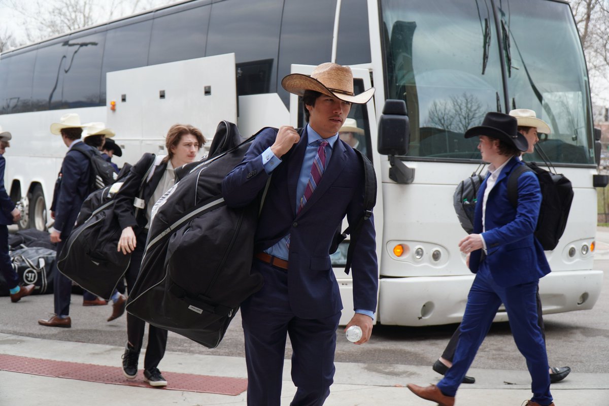 NA3HL's tweet photo. The @TXBrahmas are kickin' to get game 1⃣ underway 🤠

#FraserCup https://t.co/WTgGZEfp3G